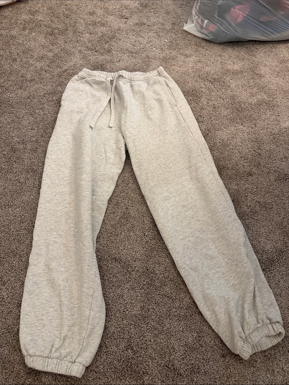 Hollister Light Gray Kids Fleece Jogger Pants